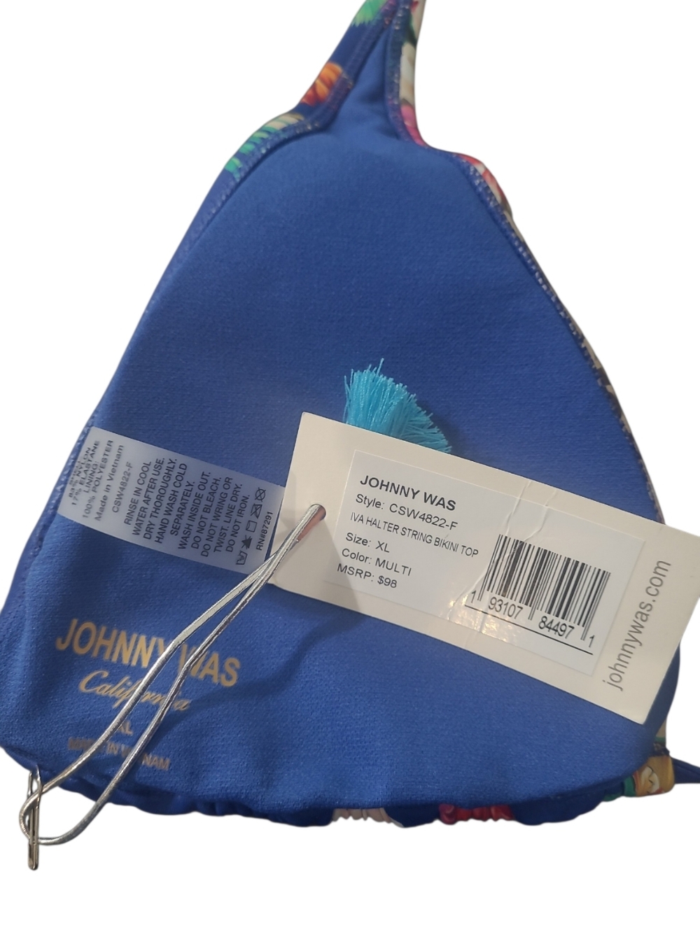 Johnny Was Iva Halter String Bikini Top - Picture 6 of 7